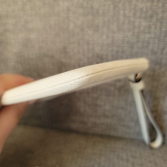 Coach Chalk Leather Corner Zip Wristlet NWT - Picture 8 of 12